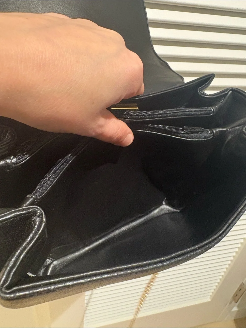 Givenchy Black Leather Crossbody/handbag with unbranded chain